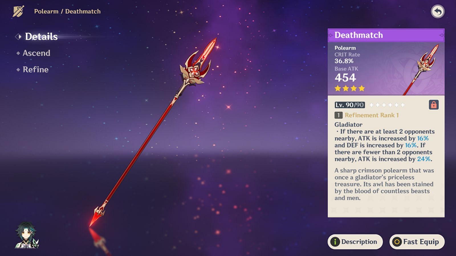 Deathmatch is a good 5-star weapon (Image via HoYoverse)
